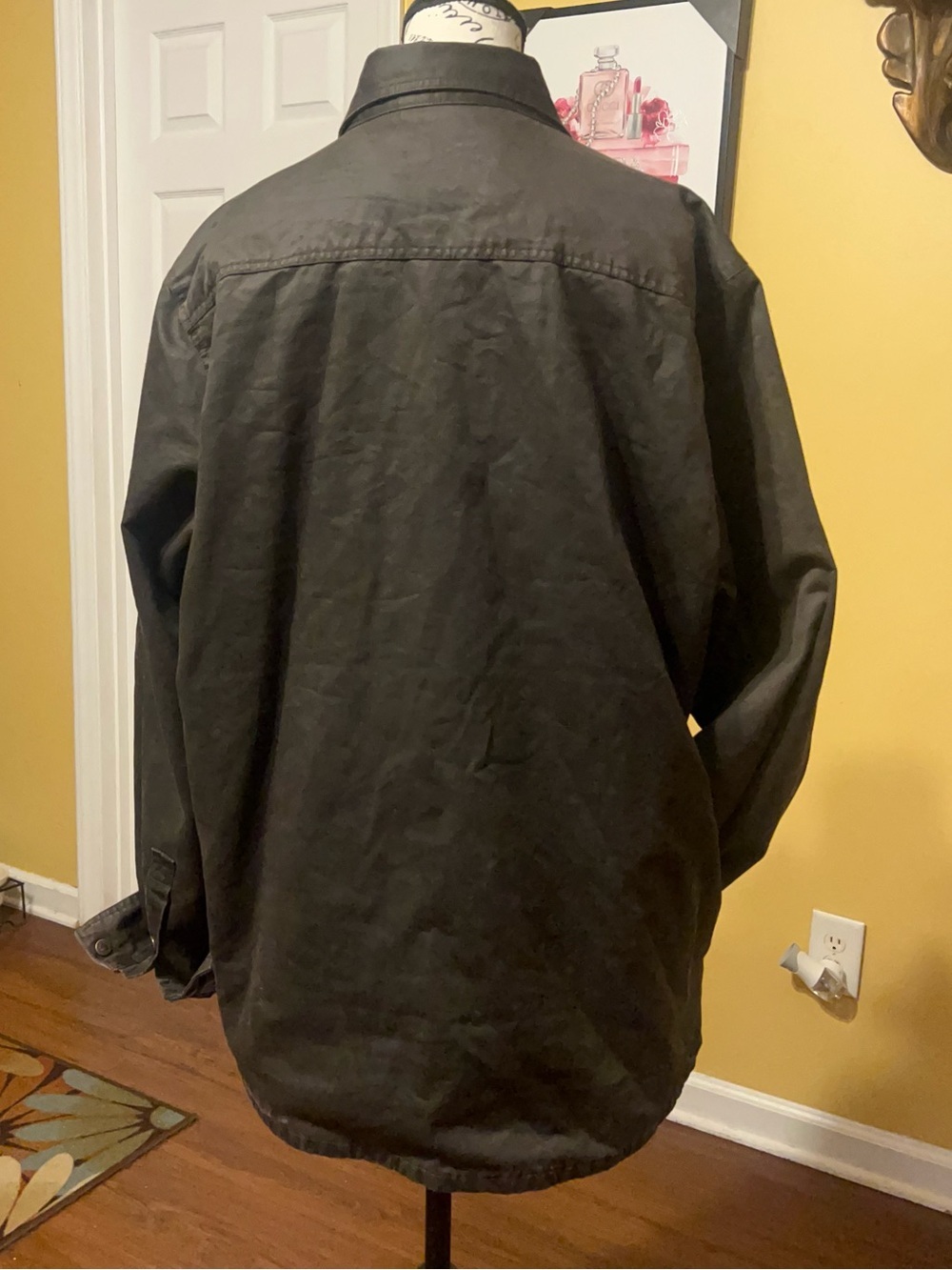 North River Coated Shacket dark gray Long-Sleeve shirt jacket size L - Picture 6 of 14